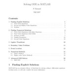 خرید و دانلود نسخه کامل کتاب Solving Ordinary Differential Equations with Matlab
