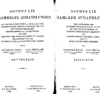 خرید و دانلود نسخه کامل کتاب Sophus Lie: Gesammelte Abhandlungen