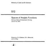 خرید و دانلود نسخه کامل کتاب Spaces of Analytic Functions
