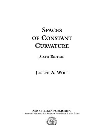 خرید و دانلود نسخه کامل کتاب Spaces of Constant Curvature