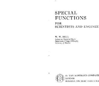 خرید و دانلود نسخه کامل کتاب Special Functions for scientists and engineers
