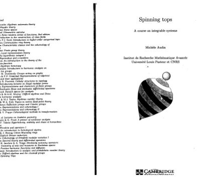 خرید و دانلود نسخه کامل کتاب Spinning tops: a course on integrable systems