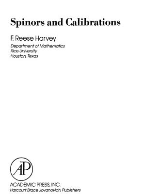 خرید و دانلود نسخه کامل کتاب Spinors and calibrations