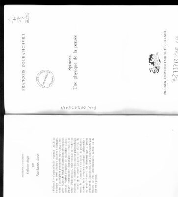 خرید و دانلود نسخه کامل کتاب Spinoza : Une physique de la pensee