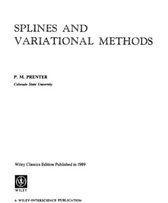 خرید و دانلود نسخه کامل کتاب Splines and variational methods