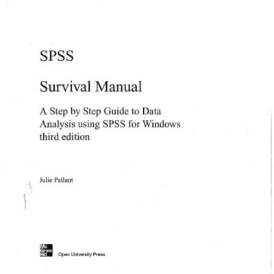 خرید و دانلود نسخه کامل کتاب SPSS Survival Manual: A Step by Step Guide to Data Analysis Using SPSS for Windows (Version 15)