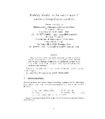 خرید و دانلود نسخه کامل کتاب Stability of solutions for some classes of nonlinear damped wave equations