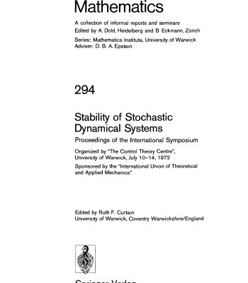 خرید و دانلود نسخه کامل کتاب Stability of Stochastic Dynamical Systems