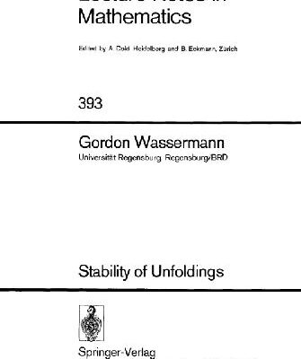 خرید و دانلود نسخه کامل کتاب Stability of unfoldings