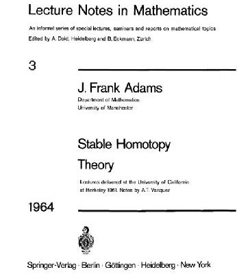 خرید و دانلود نسخه کامل کتاب Stable homotopy theory