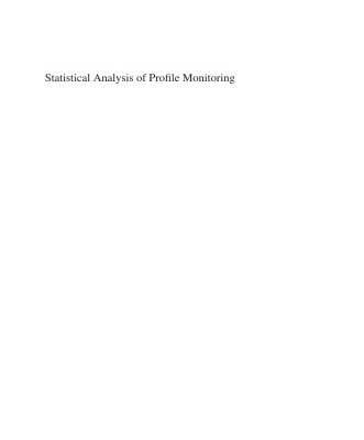 خرید و دانلود نسخه کامل کتاب Statistical Analysis of Profile Monitoring (Wiley Series in Probability and Statistics)