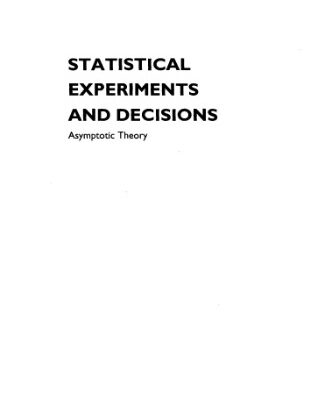 خرید و دانلود نسخه کامل کتاب Statistical experiments and decisions: asymptotic theory