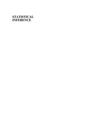 خرید و دانلود نسخه کامل کتاب Statistical Inference: A Short Course