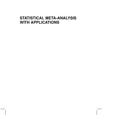خرید و دانلود نسخه کامل کتاب Statistical Meta-Analysis with Applications (Wiley Series in Probability and Statistics)