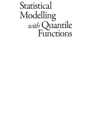 خرید و دانلود نسخه کامل کتاب Statistical modelling with quantile functions