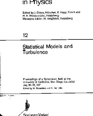 خرید و دانلود نسخه کامل کتاب Statistical models and Turbulence
