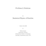 خرید و دانلود نسخه کامل کتاب statistical physics  of particles Solution manual