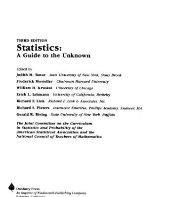 خرید و دانلود نسخه کامل کتاب Statistics: A Guide to the Unknown