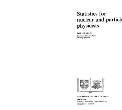 خرید و دانلود نسخه کامل کتاب Statistics for Nuclear and Particle Physicists