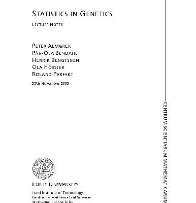 خرید و دانلود نسخه کامل کتاب Statistics In Genetics