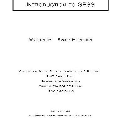 خرید و دانلود نسخه کامل کتاب Statistics – Spss Tutorial