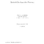 خرید و دانلود نسخه کامل کتاب Statistik stochastischer Prozesse 001