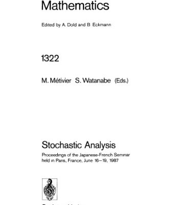 خرید و دانلود نسخه کامل کتاب Stochastic Analysis