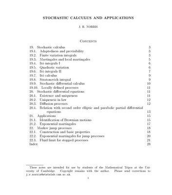 خرید و دانلود نسخه کامل کتاب Stochastic Calculus and Applications