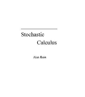 خرید و دانلود نسخه کامل کتاب Stochastic Calculus