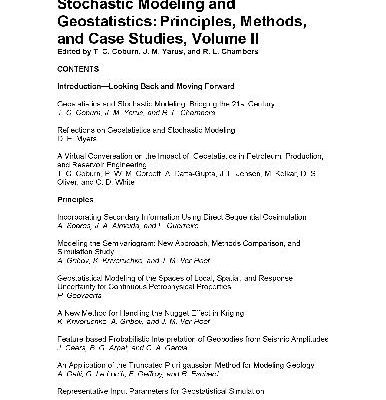 خرید و دانلود نسخه کامل کتاب Stochastic modeling and geostatistics: principles, methods, and case studies, volume II