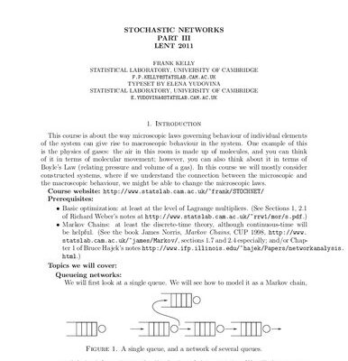 خرید و دانلود نسخه کامل کتاب Stochastic Networks