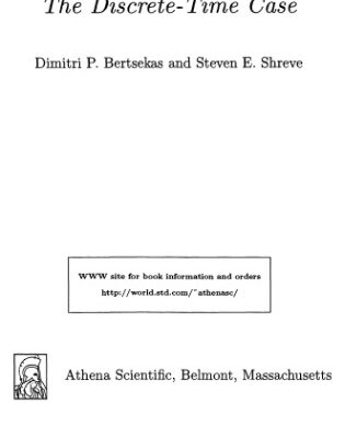 خرید و دانلود نسخه کامل کتاب Stochastic Optimal Control: The Discrete-Time Case (Optimization and Neural Computation Series)