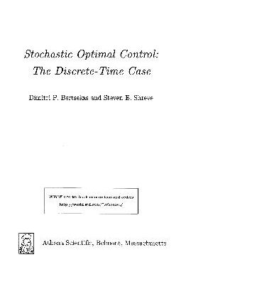 خرید و دانلود نسخه کامل کتاب Stochastic Optimal Control The Discrete Time Case