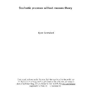 خرید و دانلود نسخه کامل کتاب Stochastic processes without measure theory