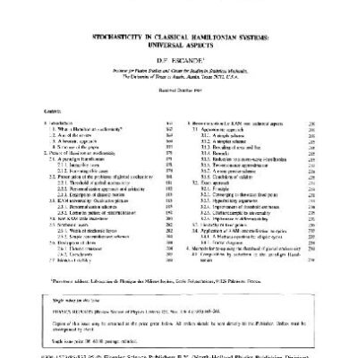 خرید و دانلود نسخه کامل کتاب Stochasticity in classical Hamiltonian systems: universal aspects