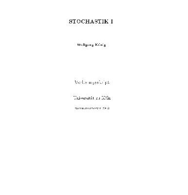 خرید و دانلود نسخه کامل کتاب Stochastik I 003