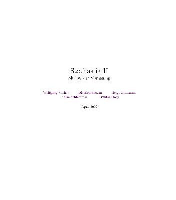 خرید و دانلود نسخه کامل کتاب Stochastik II 003