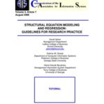 خرید و دانلود نسخه کامل کتاب Structural equation modeling and regression: guidelines for research practice