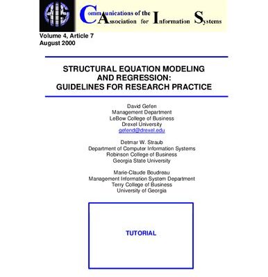 خرید و دانلود نسخه کامل کتاب Structural equation modeling and regression: guidelines for research practice