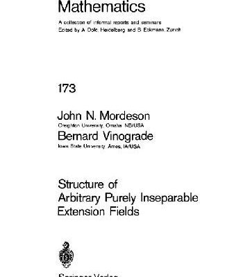 خرید و دانلود نسخه کامل کتاب Structure of Arbitrary Purely Inseparable Extension Fields