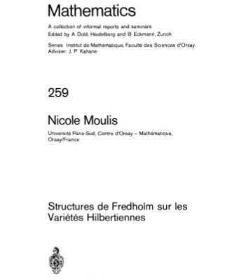 خرید و دانلود نسخه کامل کتاب Structures de Fredholm sur les Variétés Hilbertiennes