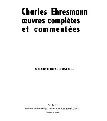 خرید و دانلود نسخه کامل کتاب Structures locales. Partie II 1