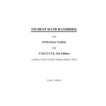 خرید و دانلود نسخه کامل کتاب Student Mathematics Handbook and Integral Table for Calculus