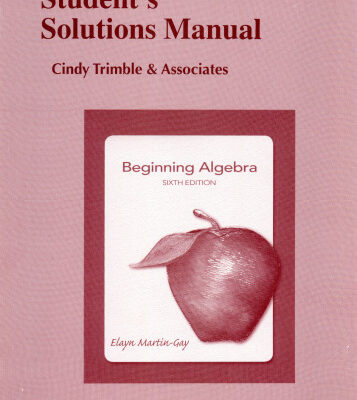 خرید و دانلود نسخه کامل کتاب Student’s Solutions Manual for Beginning Algebra, 6th Edition