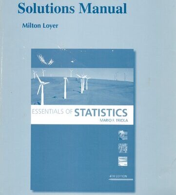 خرید و دانلود نسخه کامل کتاب Student’s Solutions Manual for Essentials of Statistics, Fourth Edition