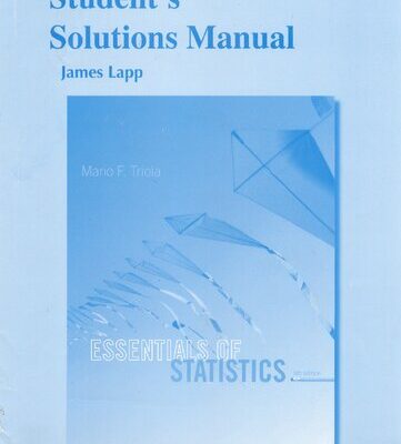 خرید و دانلود نسخه کامل کتاب Student’s Solutions Manual for Essentials of Statistics, Fifth Edition