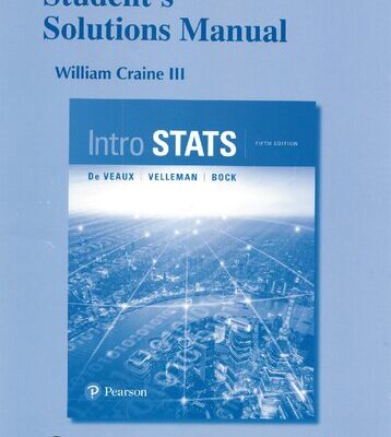 خرید و دانلود نسخه کامل کتاب Student’s Solutions Manual for Intro Stats, Fifth Edition