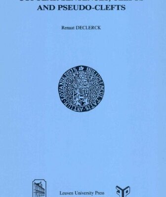 خرید و دانلود نسخه کامل کتاب Studies on Copular Sentences, Clefts, and Pseudo-Clefts