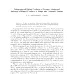 خرید و دانلود نسخه کامل کتاب Subgroups of direct products of groups, ideals and subrings of direct products of rings, and Goursat’s lemma