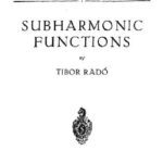خرید و دانلود نسخه کامل کتاب Subharmonic functions